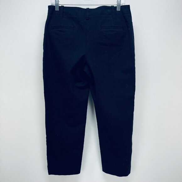 Talbots Dress Pants Sz 10 Womens Signature Cropped Wide Leg Cotton Lightweight - Picture 11 of 11